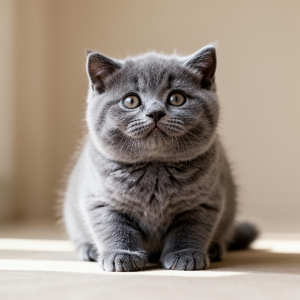 Portrait of Duchess Victoria, a British Shorthair kitten